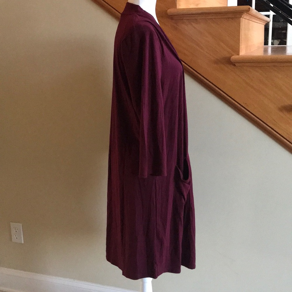 Zenana Premium Kimono Size 2X Burgandy NEW - Picture 5 of 5
